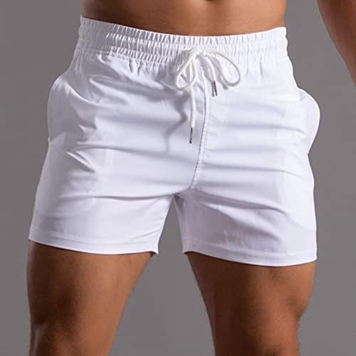 МЕНЦИ кои лежат шорцеви Менти летни цврсти панталони во боја на џеб, лабава бргу суви обични мажи мали шорцеви