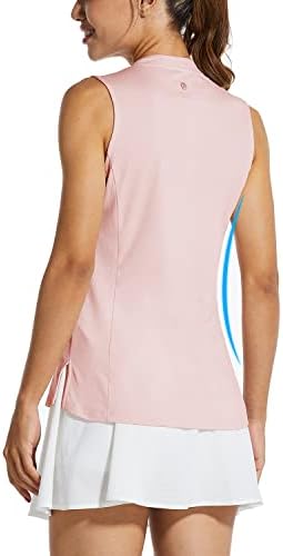Baleенски женски тениски кошули за голф без ракави, лесен резервоар за сув врат V-врат