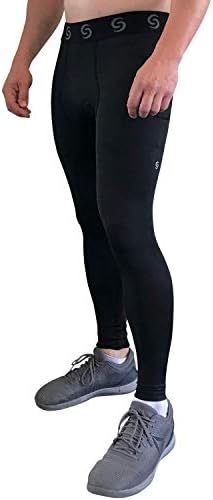 Спорт -ИТ машка компресија за вежбање шорцеви хеланки со џебови за телефон - хулахопки од основен слој, кратки панталони