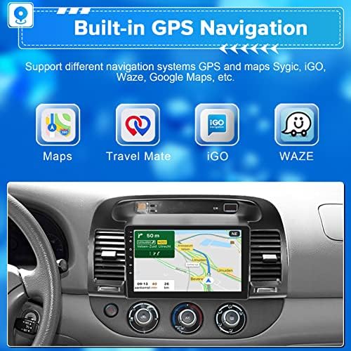 За 2000-2003 Тојота Камри Радио, Андроид 10 Автомобил Стерео Радио Плеер 9 Инчен Екран На Допир Автомобил Аудио Приемник Со GPS Навигација