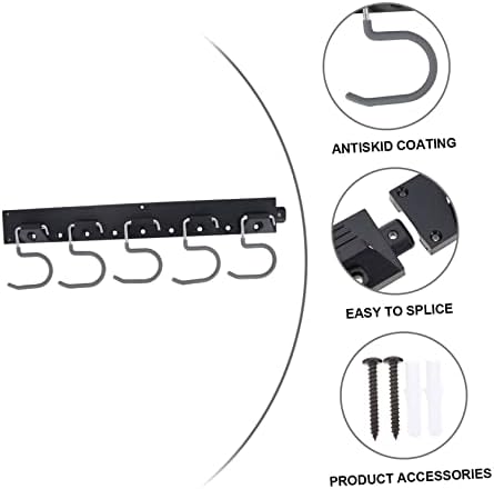 Јардве 1 Сет Алатка За Складирање Виси Лента За Домаќинство Алатки Ѕид Монтирани Метла Организатор Ѕид Планината Гаража Организатор Палто Решетката Куки Градина А