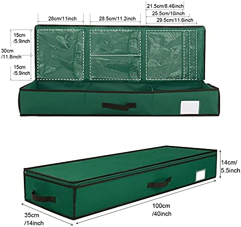 SumDirect Контејнери За Складирање Хартија За Завиткување - Зелени Торби За Организатор На Обвивка За Подароци Под Креветот, Организатор На Обвивка