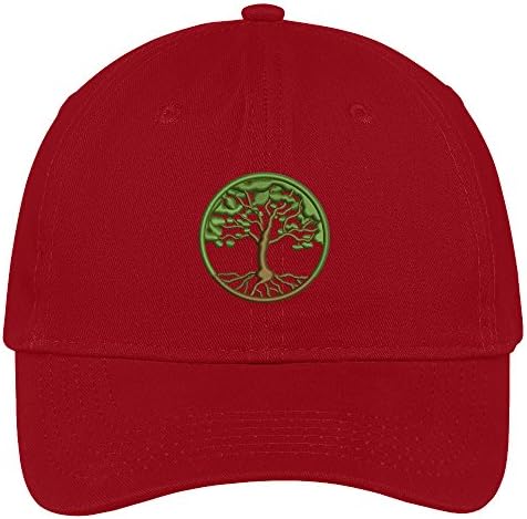 Трендовски продавница за облека дрво на живот извезено капа за премија памук тато капа