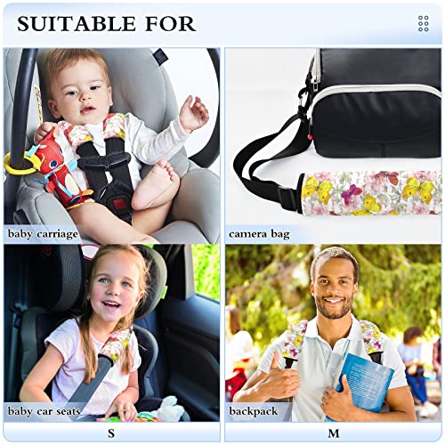 Цвеќиња Пеперутки за автомобили Седиште за седишта за бебиња за деца 2 парчиња ленти за седишта за автомобили Плачи за перничиња