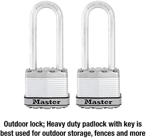 Master Lock M1XTLJ магнум со тешки таблички со клуч, 2 пакувања со клуч-полека