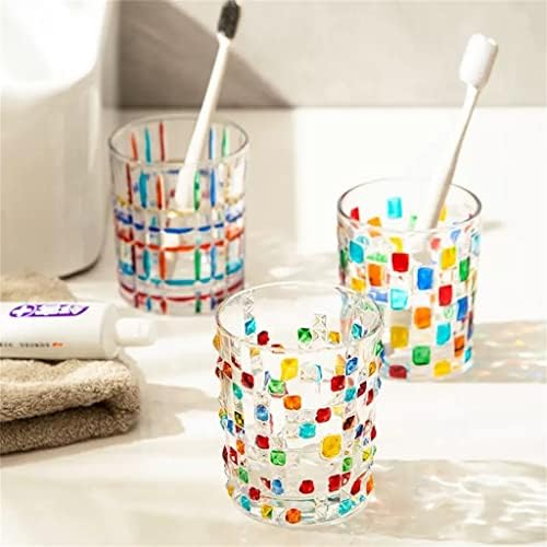 Mmllzel 3 обоени чаши за миење на устата дома четкање чаша чаша пар пар чаши за четки за заби