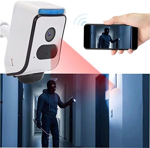 Безжична безбедносна камера Копокд со инфрацрвена ноќна визија и двонасочен домород за домашно надзор - 1080p Движење звук