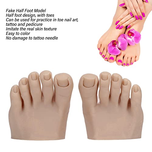 Модел на нокти за нокти, модел на еластична тетоважа, модел на нозе 1 пар за еднократно миење мек за салон за нокти за почетник