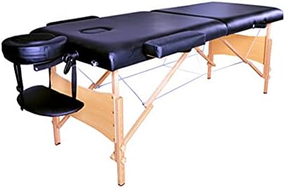 N/A 2 делови 84 Преклопување на преносен кревет за кревети за кревет за маса за маса за масажа црна црна боја