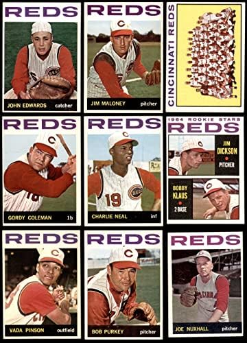 1964 Топс Синсинати Црвените во близина на екипата се постави Синсинати црвени екс+ црвени