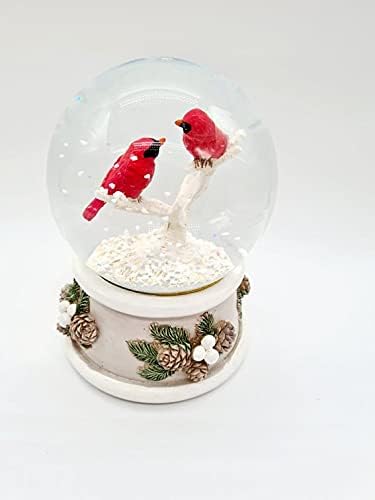 Кардинал снежен глобус игра Ви посакувам среќен Божиќ