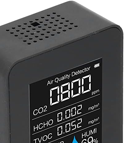 Детектор на Voldax CO2 преносен мерач на квалитетна температура на влажноста со мерач на Bluetooth за монитор за канцелариски домови CO2