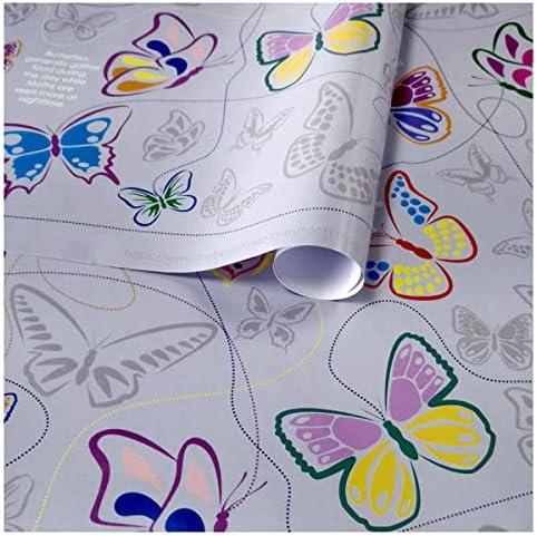 доказ Хартија За Завиткување роденденски подарок деца пеперутка шема за Нејзините идеи За божиќни подароци годишнина мајки Денот на Вљубените омоти | 70 х 50 см 20 Гол