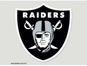 Wincraft NFL Oakland Raiders Die Cut Cut Color Decal, 8 x8, тимска боја