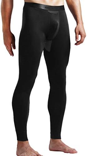 Топлински панталони за долна облека за мажите на Орјуија, модални термички дното долги панталони долна облека со посебна торбичка