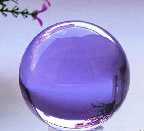 Замтак 100мм виолетова фенг шуи стакло кристална топка сфера магија азиски кварц магичен топка декорација свадба