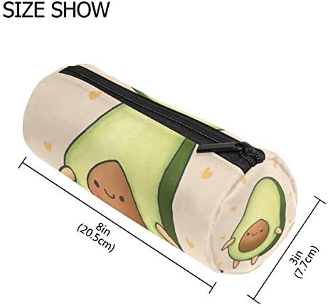 Mr.xzy симпатична авокадо торба за моливки за моливки за девојче за момче за срце, школско моливче за молив, торбичка со патент,