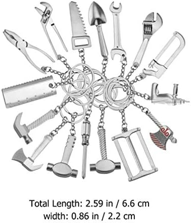 Алатка за поправка на Абоофан 20 парчиња за поправка на приврзок за клуч за шрафцигер за шрафцигер за клучеви за приврзоци за метални клучеви