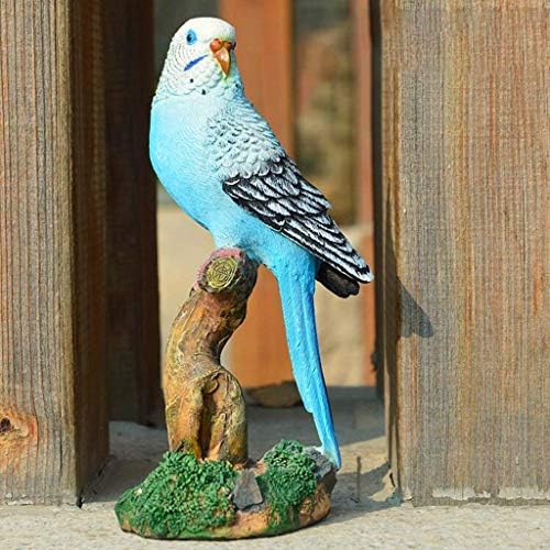 Статуа на папагали од таотенши, реални папагали фигурини скулптури дома отворено градинарски украс DIY занаети, подароци за Божиќни роденден -