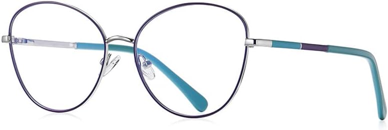 Ресвио читање очила за жени мода овални метални рачно изработени читатели на пролетни шарки темно сина боја