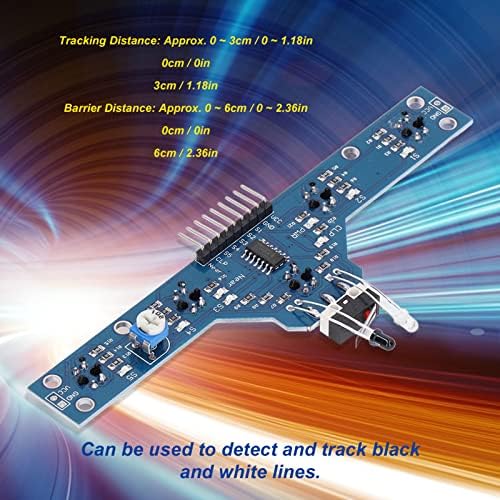 FTVOGUE Инфрацрвен Сензор Модул, Пречка Избегнување 5 Канал Следење За Паметни Автомобил Играчка Робот Min3. 0 Max5. 5V Прилагодливи