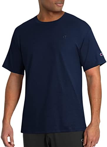 Шампионска машка маица со памук унисекс за мажи и жени, класичен мета