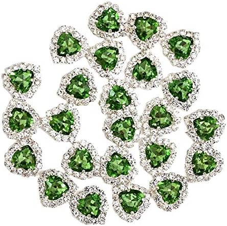 5 парчиња срцев стил на в Valentубените Декорации за нокти за легури/смола Rhinestones Nails Art Charms Supplies 3D Luxury Diamond Supplies