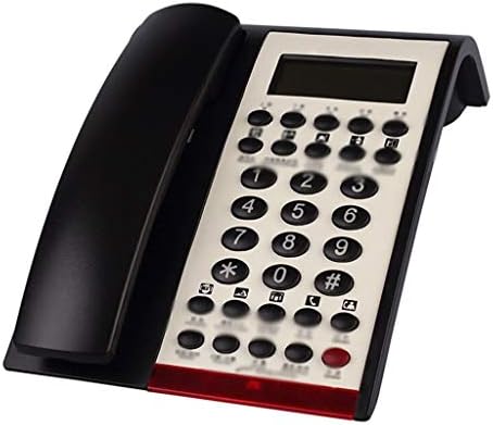 WODMB Телефонски црн телефон, жичани телефонски системи за мал бизнис и домашна машина Антички телефон, канцеларија, хотелКолер ， црна декорација
