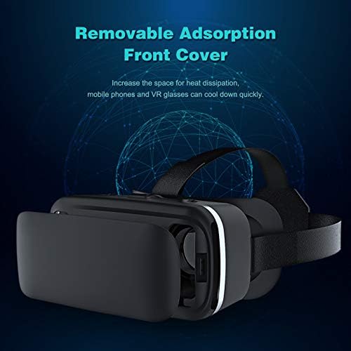 VR Слушалки ВИРТУЕЛНА Реалност VR 3D Очила Очила За Виртуелна Реалност, Прилагодливи VR Очила Поддржуваат 4,6-7 Инчи