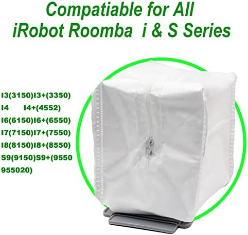 8 Пакувајте Вакуумски Кеси Со Патент За Повеќекратна Употреба Компатибилни со Irobot Roomba Чиста Основа За Замена На Вакуум,Кеси За Отстранување