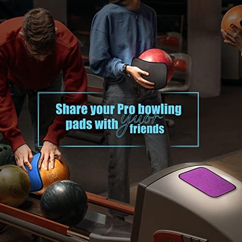 Coivy Microfiber Bowling Ball Tain 10x8 Inches Premium Shammy Cleaning Pad, додатоци за куглање избришете ги нечистотиите и маслото за да ги подобрат перформансите на играта за зафаќање и куглање