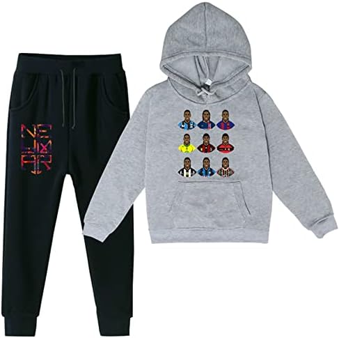 Девојки за момчиња Кони, бензема пуловер, качулка со дуксери, руно со долги ракави и џемпери 2 парчиња поставени за тинејџер