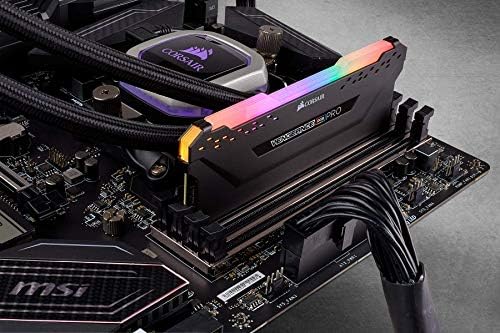 Corsair Одмазда RGB Pro 8GB DDR4 3200 C16 Оптимизиран ЗА AMD Ryzen-Black