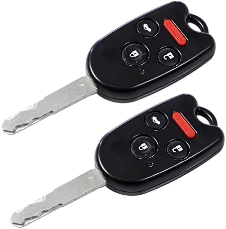 Замена на клучните школки на Stauber Најдобрата Honda Key за Accord, Ridgeline, Civic и CR-V-KR55WK49308, N5F-A05TAA, N5F-S0084A-не е потребен заклучувач! Зачувајте користејќи го вашиот стар клуч и чип!