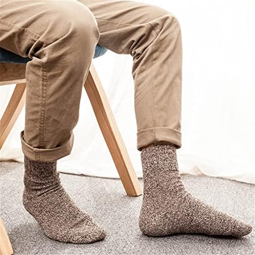 N/A 5 пар/многу машка волна чорапи ленти случајни зимски топли чорапи машки долги чорапи