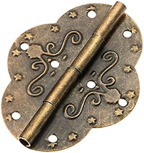 SDGH 2pcs 69x53mm Антички бронзен кабинет шарки за накит дрвена кутија фиока за врата декоративна гроздобер фитинзи за мебел од железо
