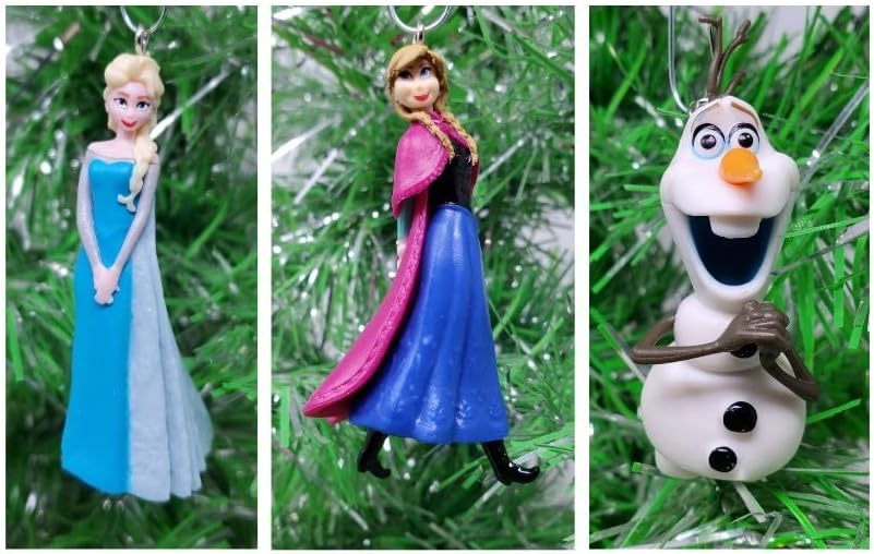 Замрзнато зимско чудо украс на елката сет со принцезата Елса, Ана, Елса и Олаф