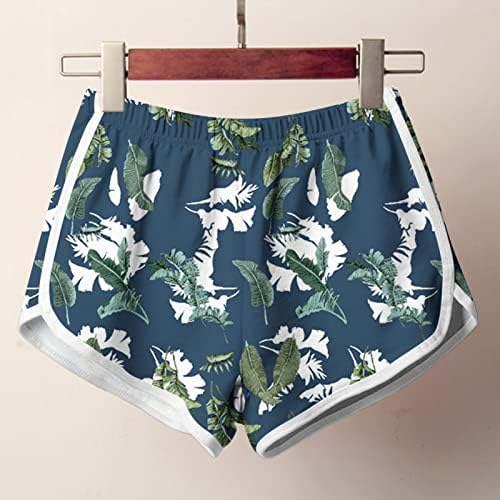 Boxенсангуо боксери за жени шорцеви за жени случајни летни летни печатени печатени панталони за јога плажа