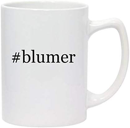 Производи од Моландра Blumer - 14oz хаштаг бел керамички државник за кафе