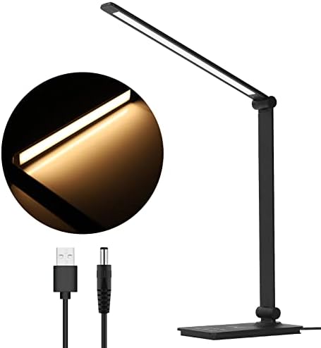 Starkitchen Desk LAMP со USB порта за полнење на портата за преклопување на допир Контрола на допир 5 видови режими на осветлување