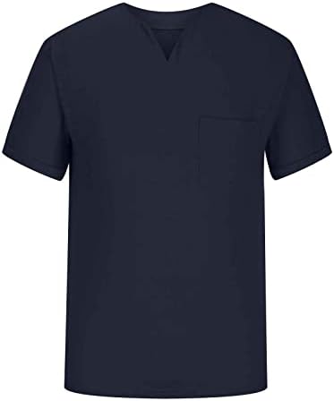 Мажи облека мода 2023 лето кратки ракави за пулвер кошули тренингот за тренинзи за тренинг кошула цврста обична блуза со врат со врат