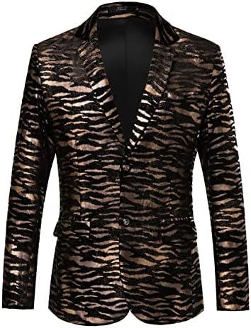 Thwei Mens Blazer Hipster Leopard Print Tuxedo Luxury Notched Lapel Slim Fit Stylish Sport Coats јакна