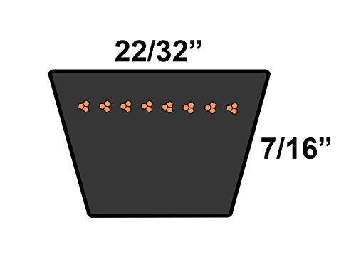 D&засилувач; D PowerDrive 175x1305 V Појас, 22, 52.14 Должина, Гума