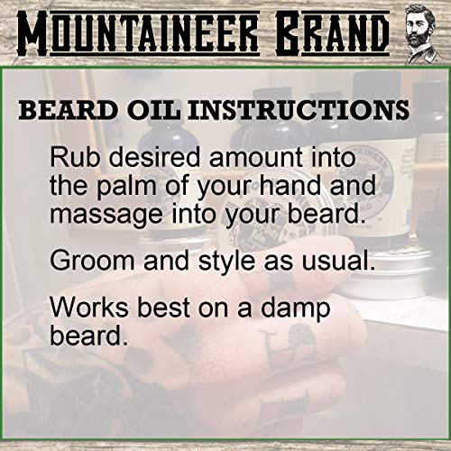 Планинар бренд масло од брада | Природно масло од брада за мажи | Услови ја омекнува хидрираната коса | Ја смирува сувата чешање на кожата | Раст