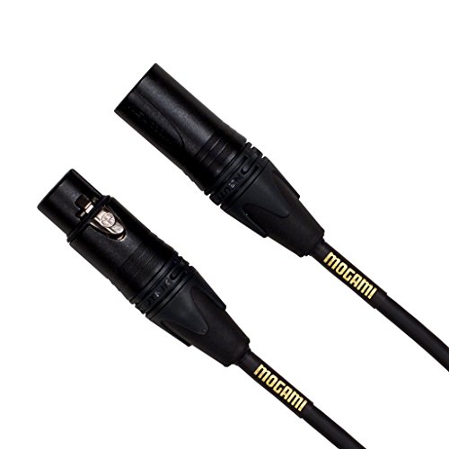 Mogami Gold Studio-06 XLR микрофон кабел, XLR-Pemale до XLR-Male, 3-пински, златни контакти, директно конектори, 6 стапки