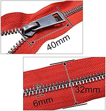 Haibing Zipper 5/10PCS 30/40/50/60/70/80CM 5Отворено-Заврши автоматско заклучување на црна метална патент DIY додатоци за шиење на облека, армија