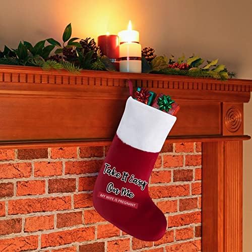 Полеснете ми на мене Божиќно порибување Божиќни чорапи за торбичка за кутии Божиќни декор