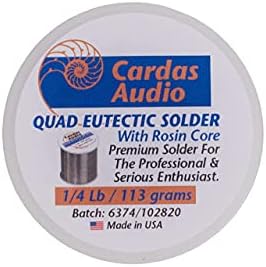 Cardas лемење жица Quad Eutectic сребро лемење со розон флукс 1/4 lbs ролна