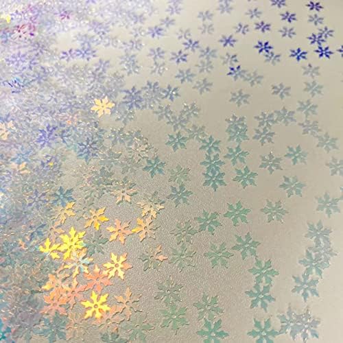 2000 парчиња снегулки за забави Сјај ПВЦ конфети за Божиќни маса конфети сјај за зимски снежни полиња за чудо -земја, занаетчиски проекти