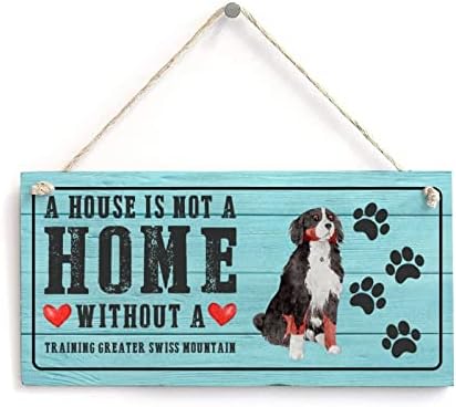 Loversубители на кучиња цитат знак пастир куче куќа не е дом без куче смешно дрво кучиња знак за кучиња меморијална плакета рустикална куќа знак